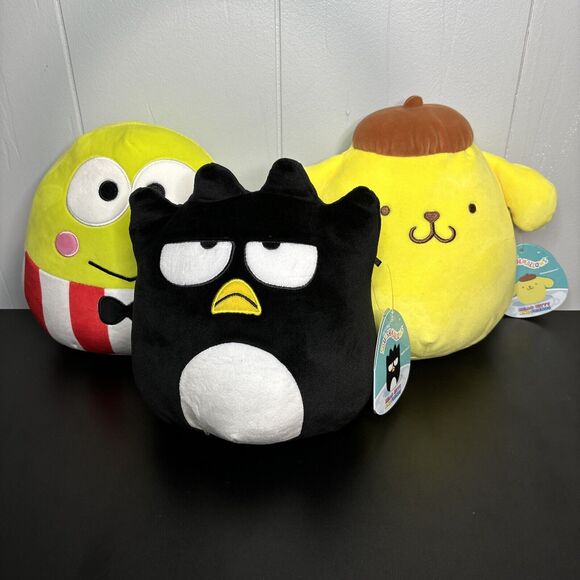 Squishmallows Hello Kitty Friends Keroppi Pompompurin Badtz Maru Lot Of 3 NWT - Picture 2 of 6